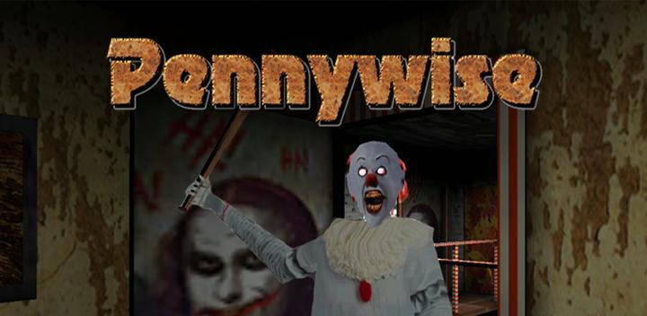 Banner of Pennywise! Evil Clown  - Horror Games 2019 