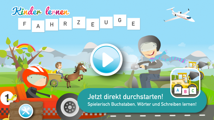 Kinder lernen Fahrzeuge Game Screenshot
