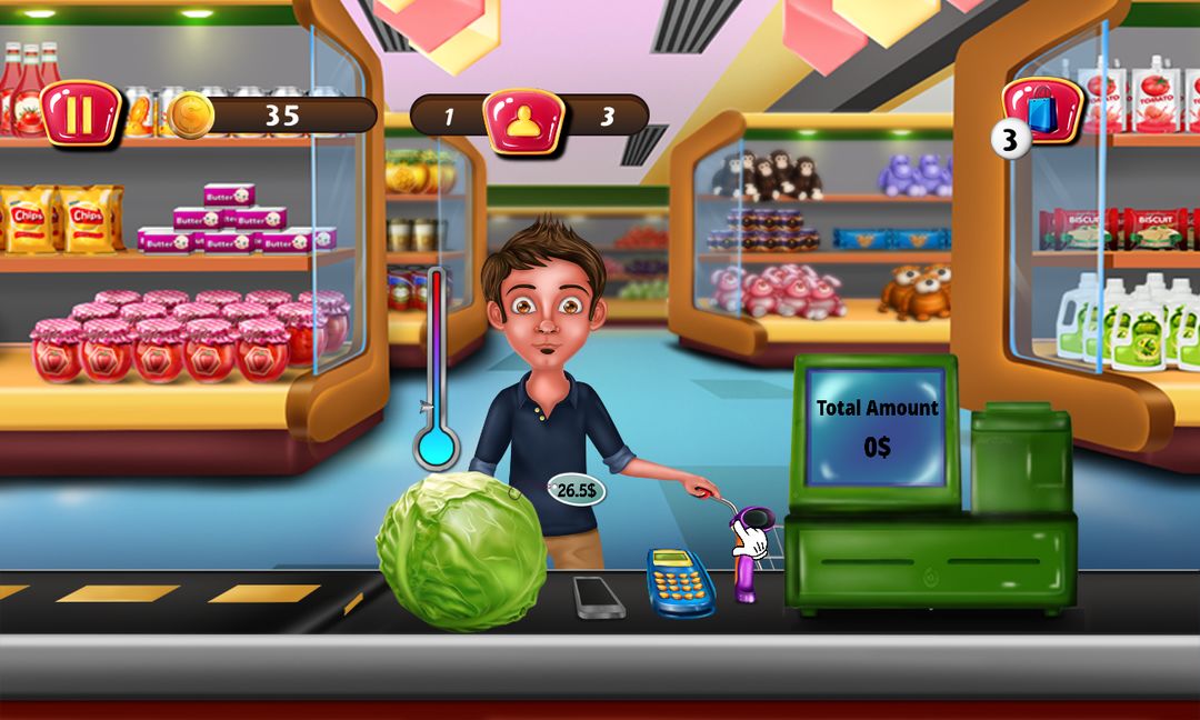Supermarket Cashier Kids Games screenshot game