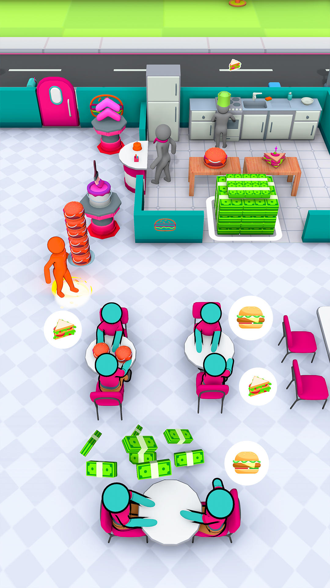 Screenshot 4 of Idle Burger Shop: Cafe Tycoon 