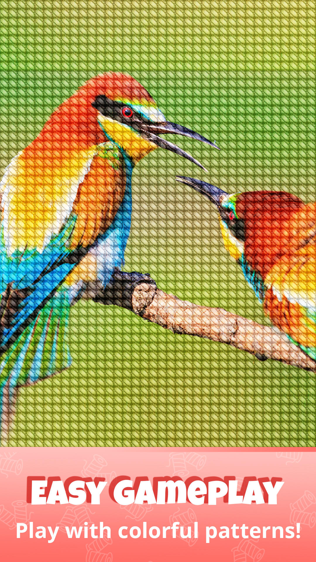 Cross Stitch Pattern, Pixelart Game Screenshot
