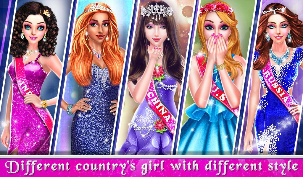 Screenshot of Miss World Dressup Games
