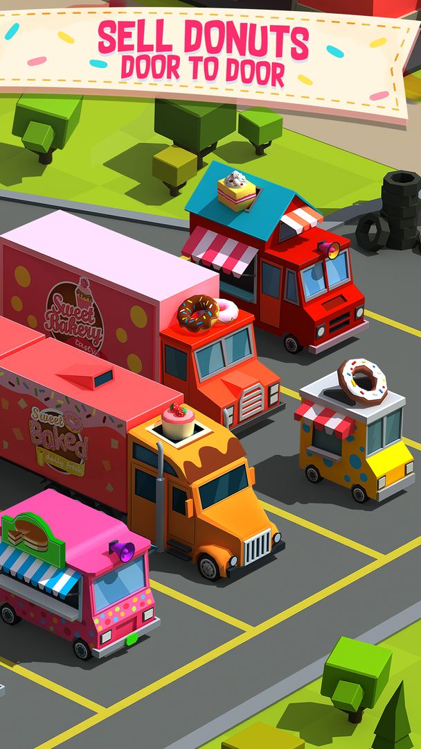 Donut Factory Tycoon Games ภาพหน้าจอเกม