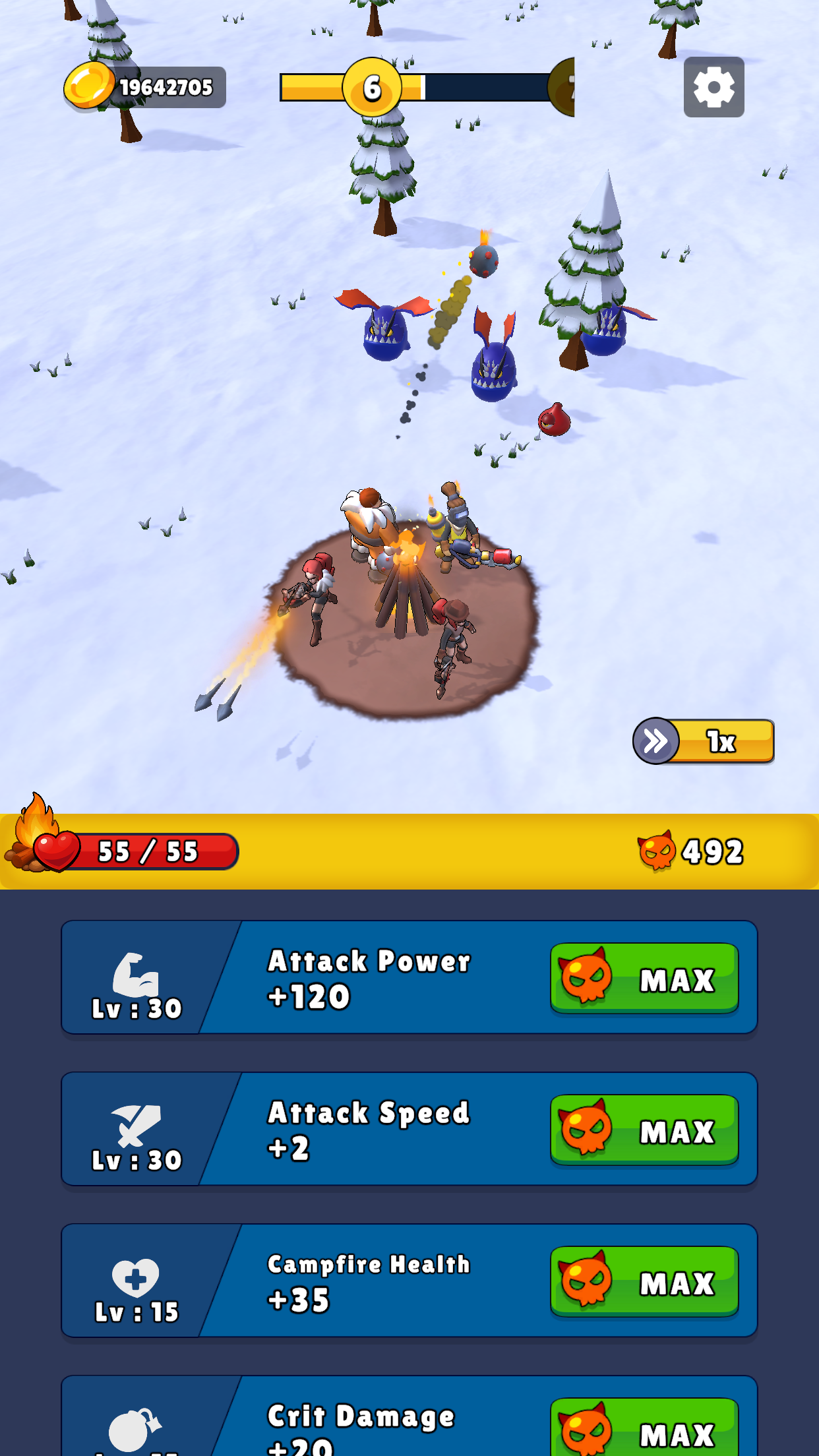 Defend The Fire ภาพหน้าจอเกม