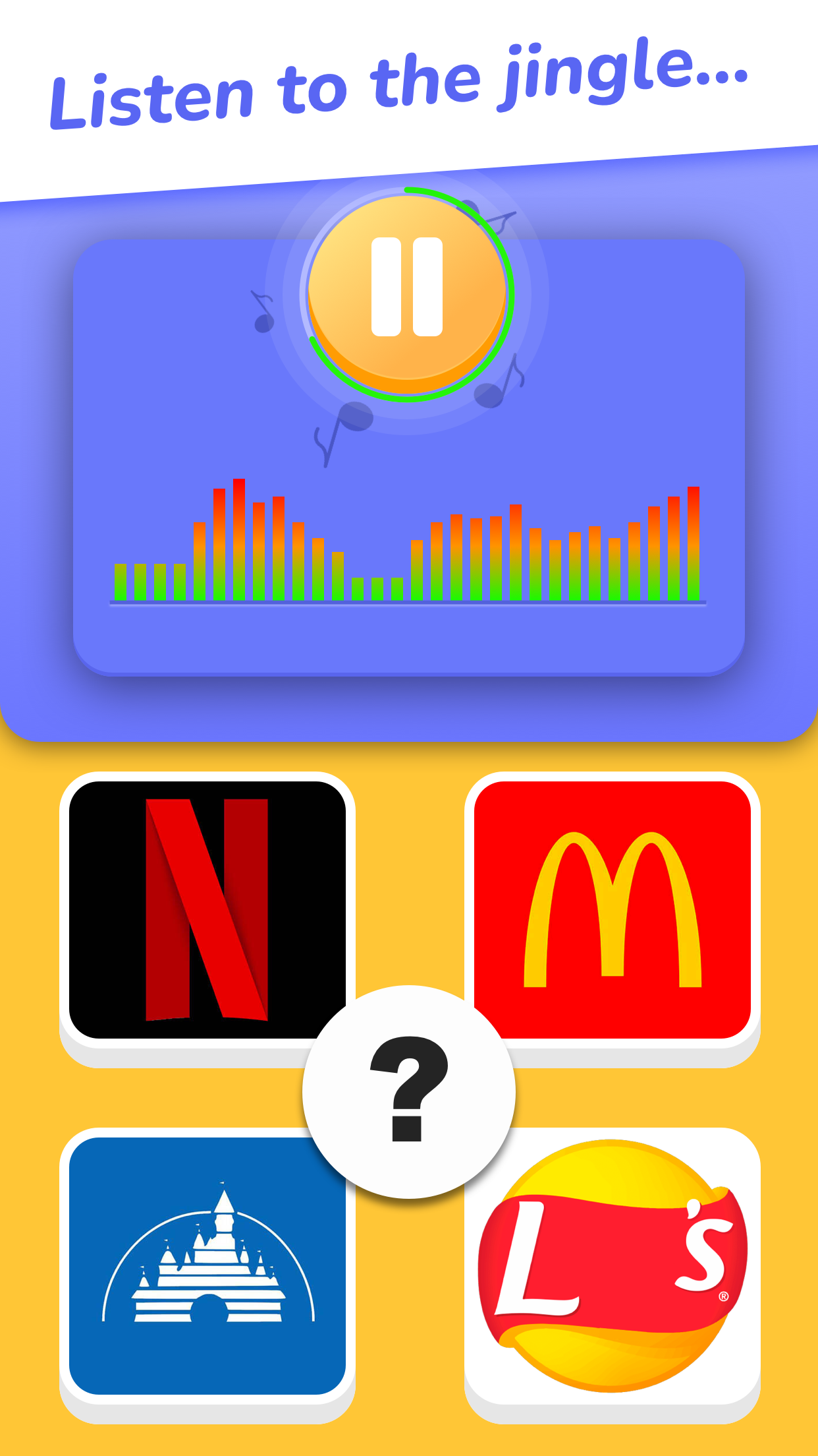 Screenshot 1 of Jingle Quiz: музыкальная мелочь с логотипом 2.4.1