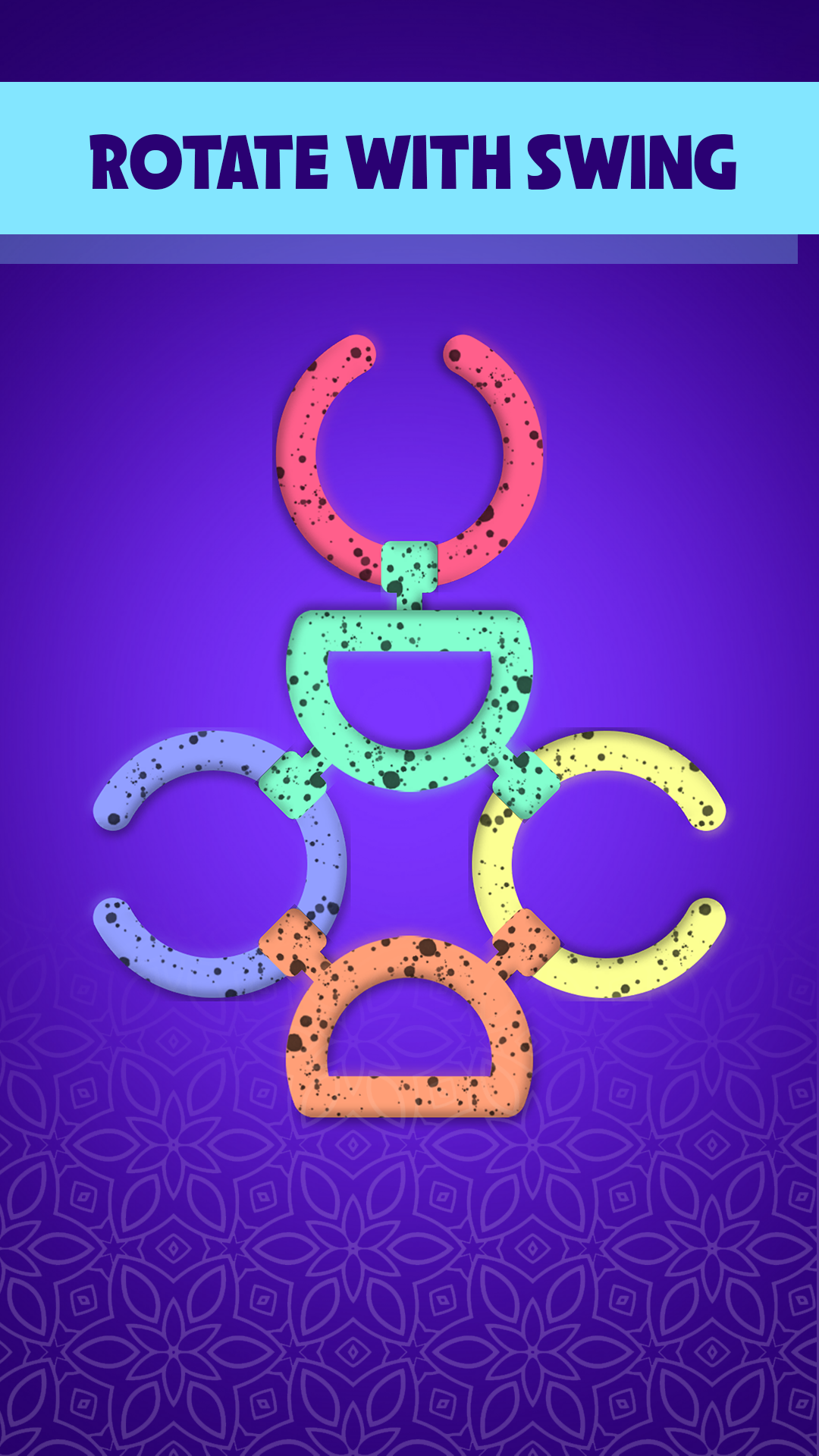 3D Rotate Rings : Unlock It Game Screenshot