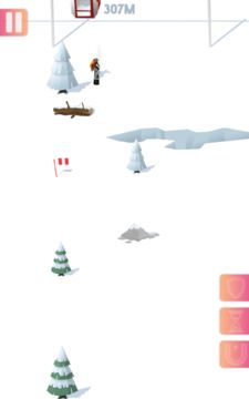 Скриншот игры Endless Mountain: A Snowboardi