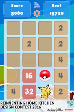 PocatmonGo 2048 Game Screenshot