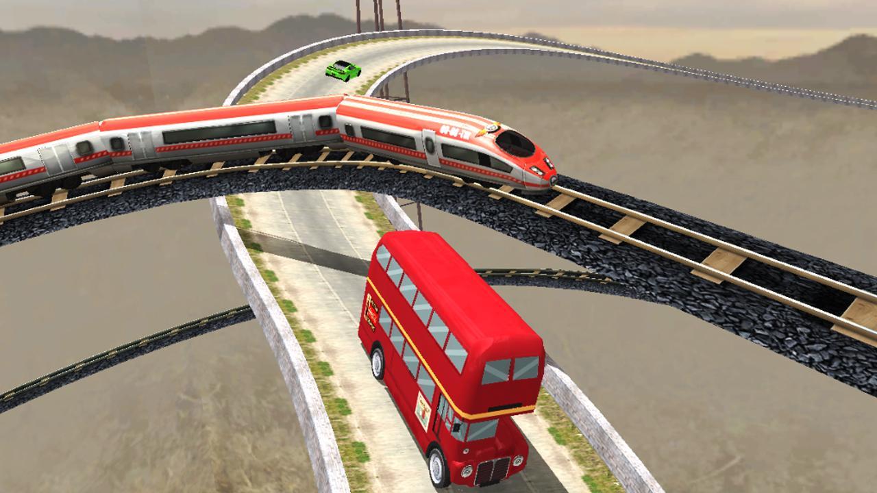 Screenshot of Train Vs Bus Racing