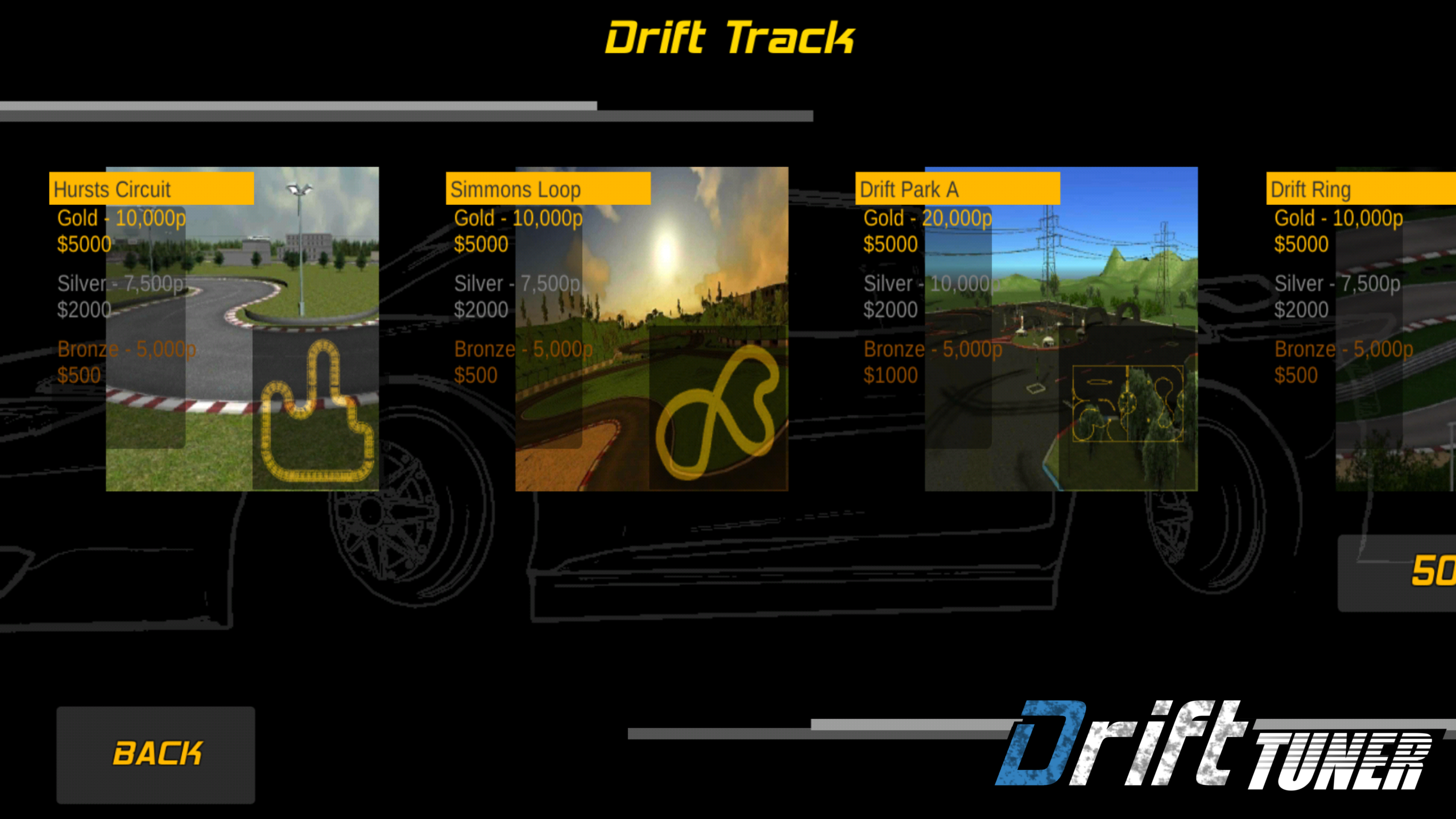 Cuplikan Layar Game Drift Tuner Racing