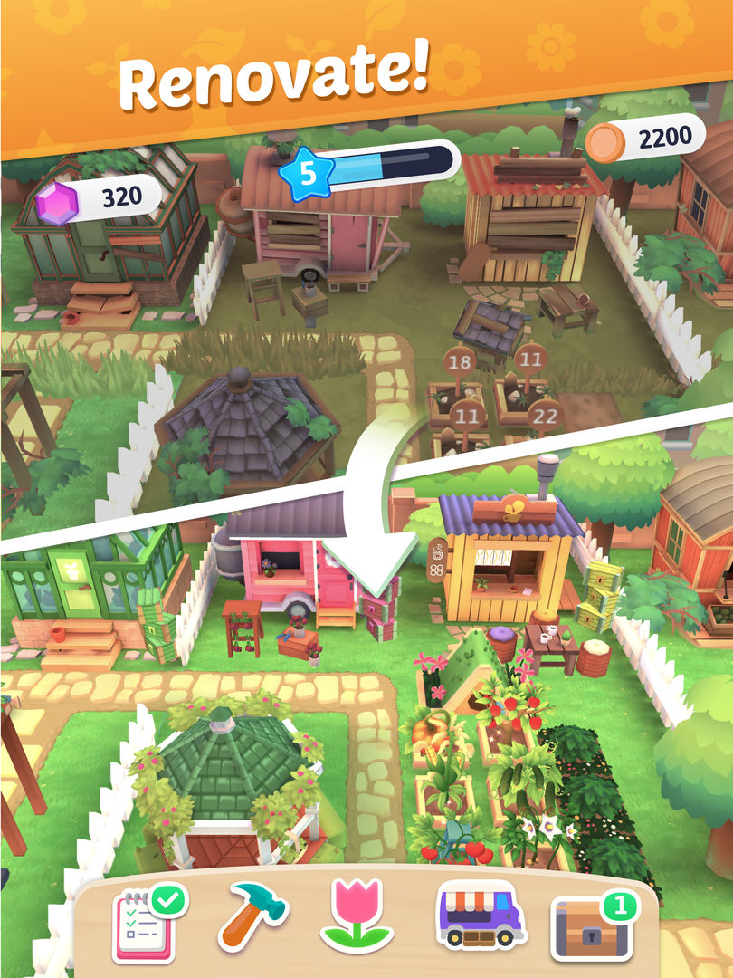Plantopia - Merge Garden 게임 스크린 샷