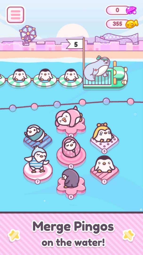 Screenshot of Pingo Park: Merge Penguins