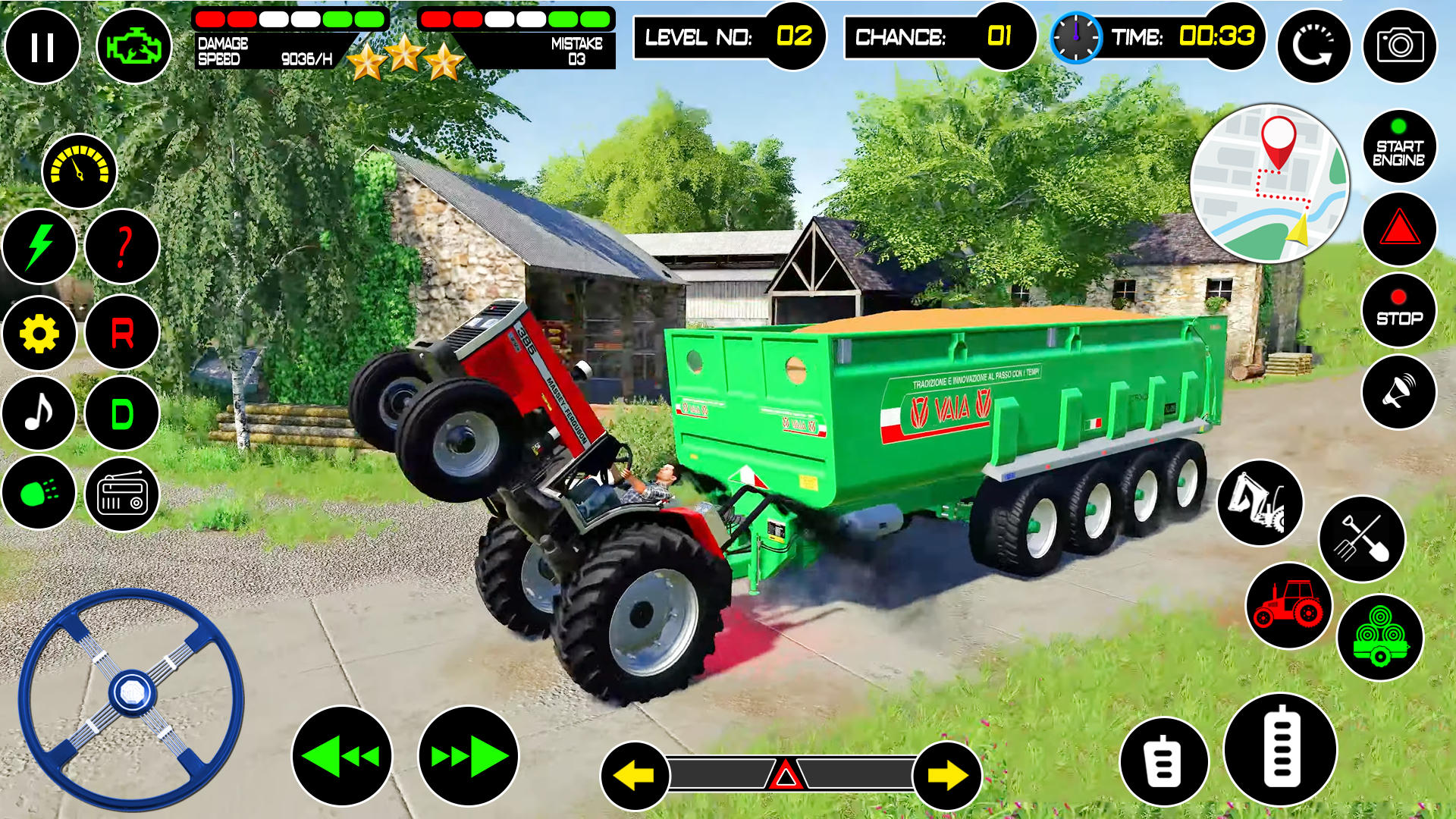 Скриншот игры Indian Tractor Game 2023