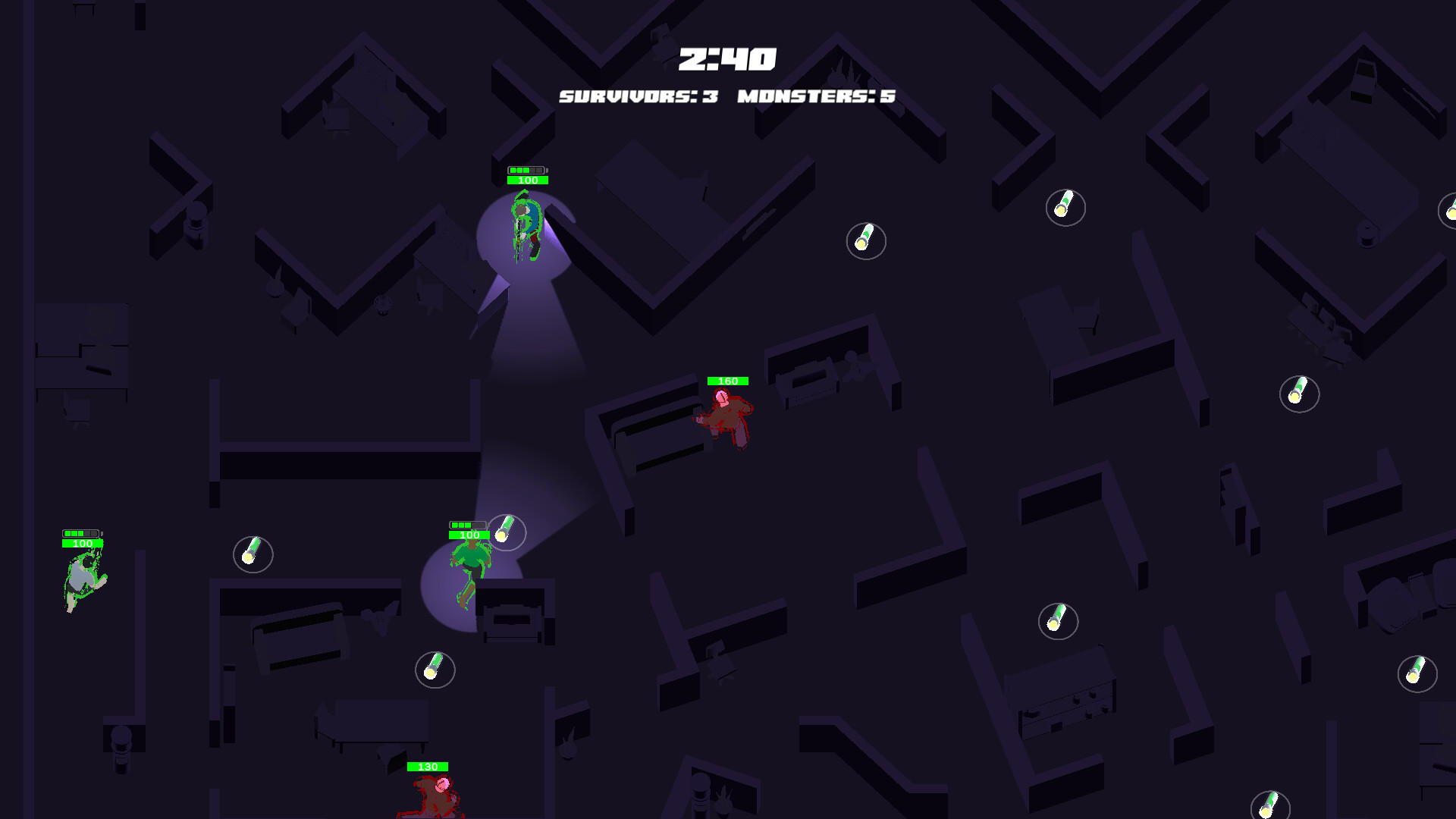 Humans vs Monsters screenshot game