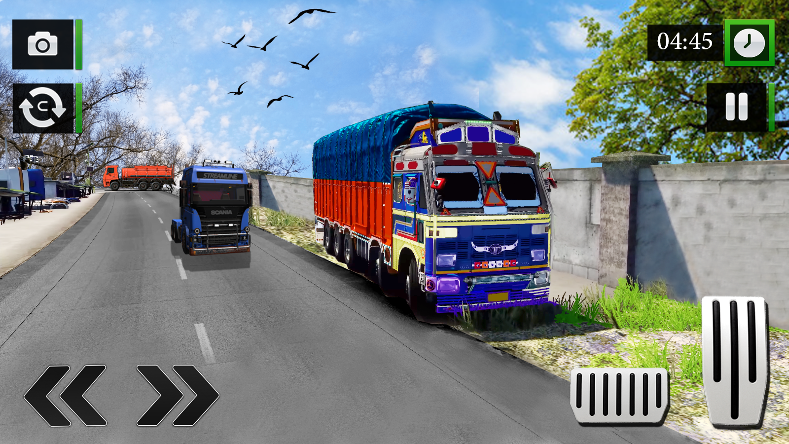 Captura de Tela do Jogo Euro Truck Driving Games 3d