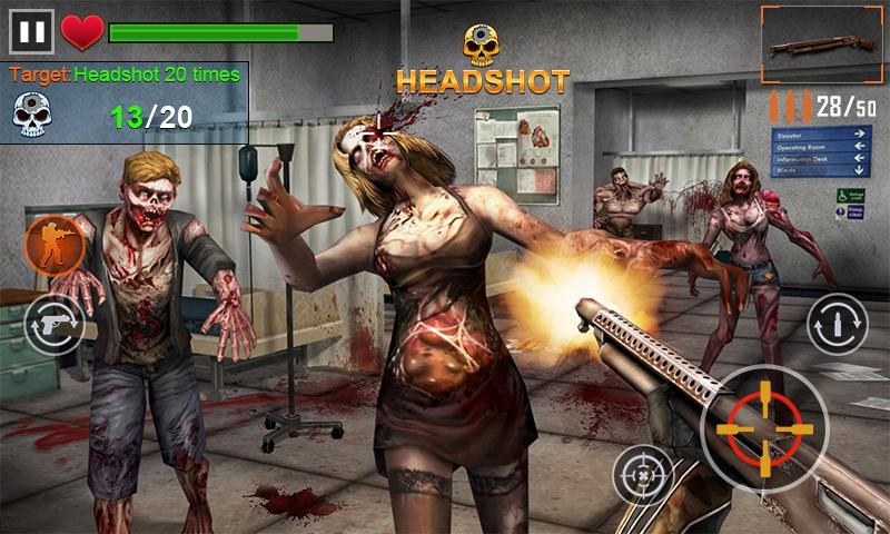 Zombie Shooter 3D Game Screenshot