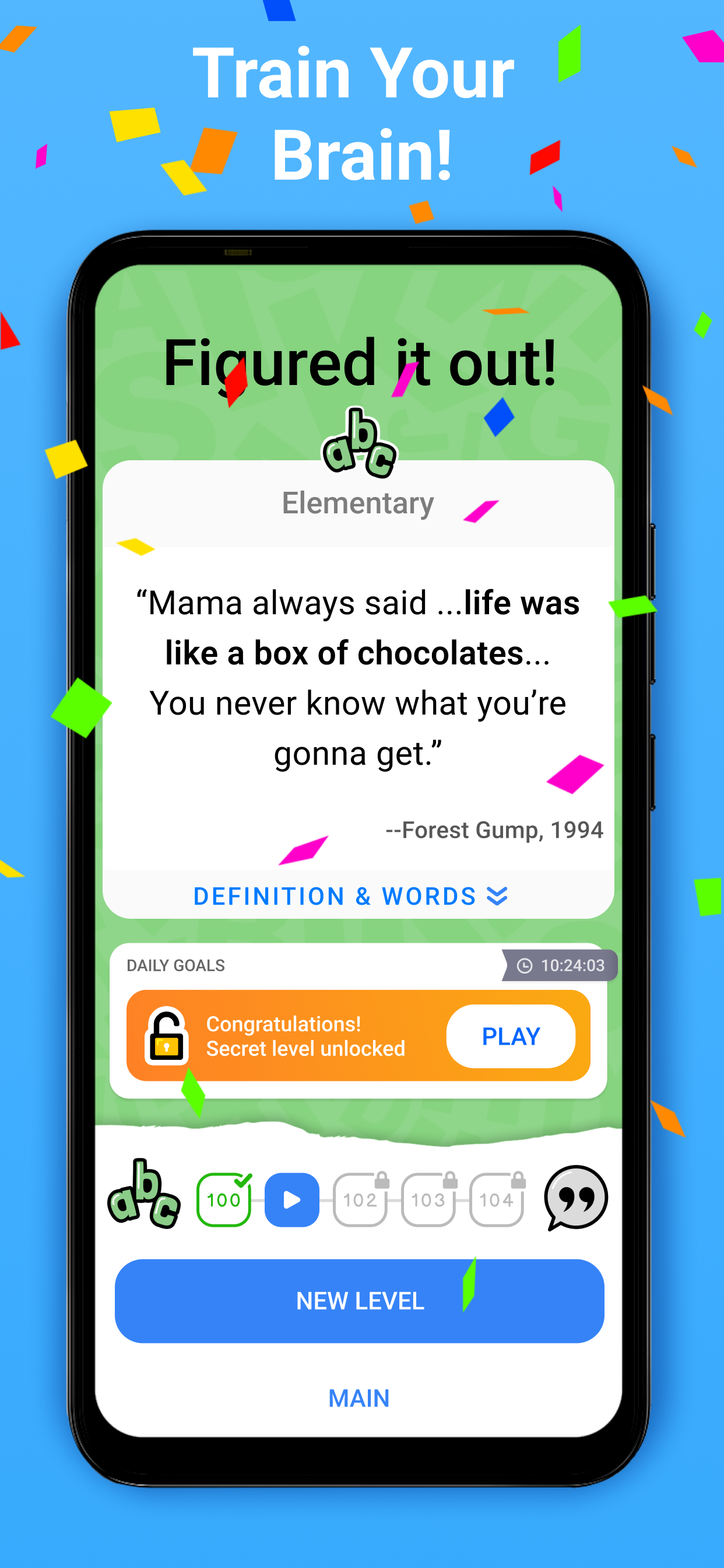 Screenshot of Figgerits - Word Puzzle Game