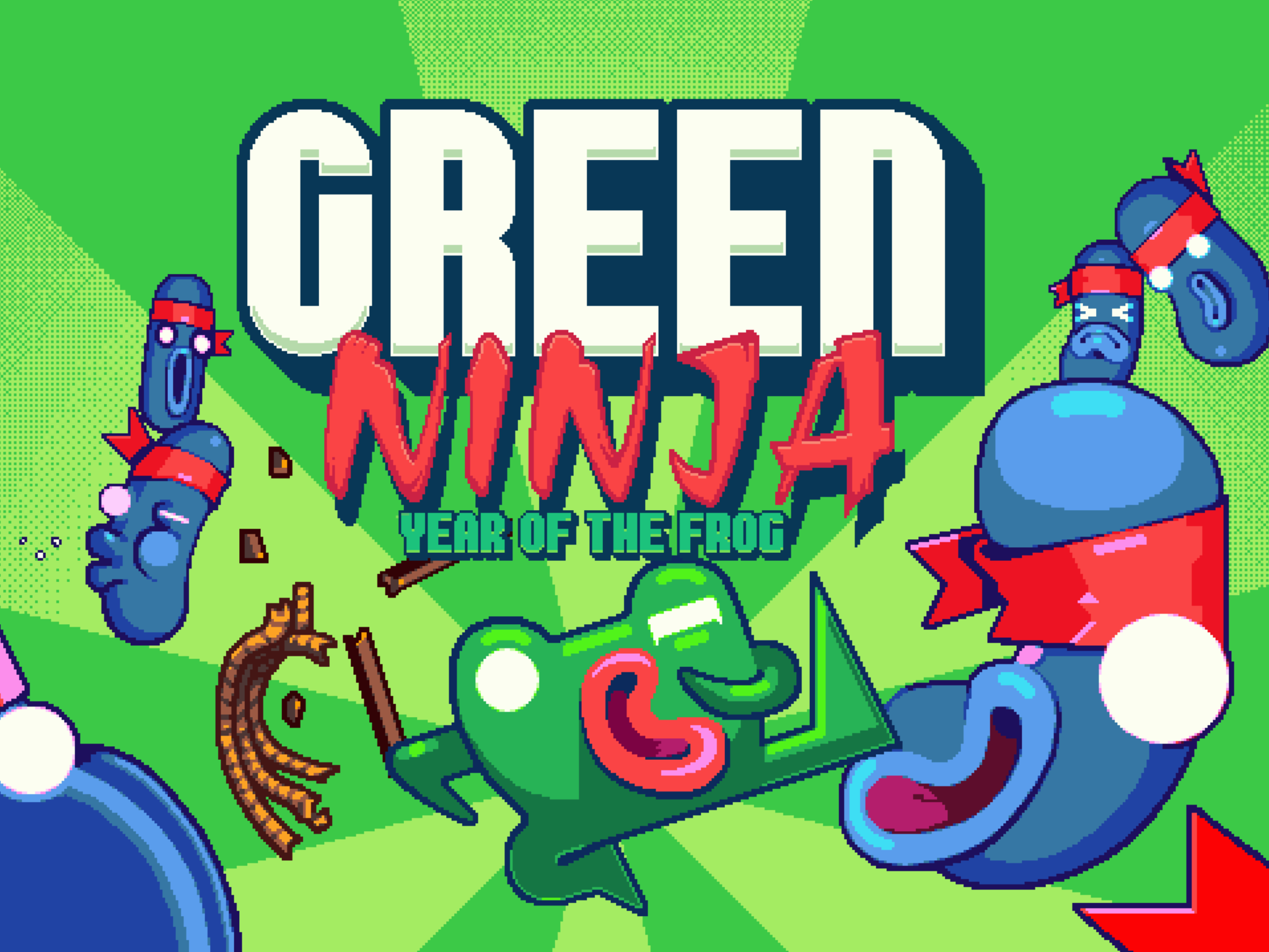 Green Ninja: Year of the Frog Game Screenshot