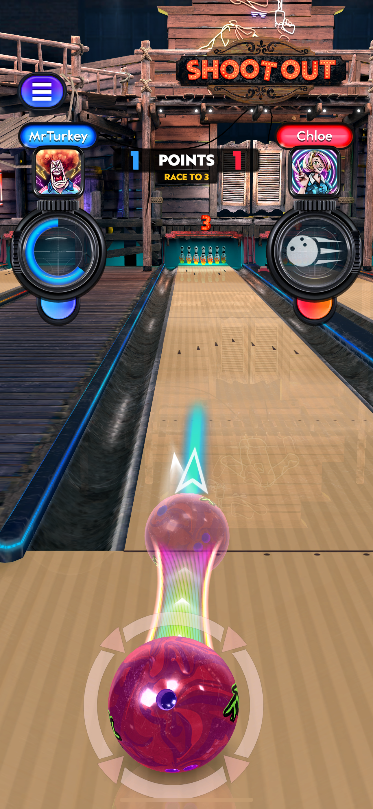 Bowling Fury Game Screenshot