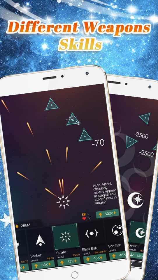 SpaceEater - パックマンスペースシューティングゲーム ゲームのスクリーンショット
