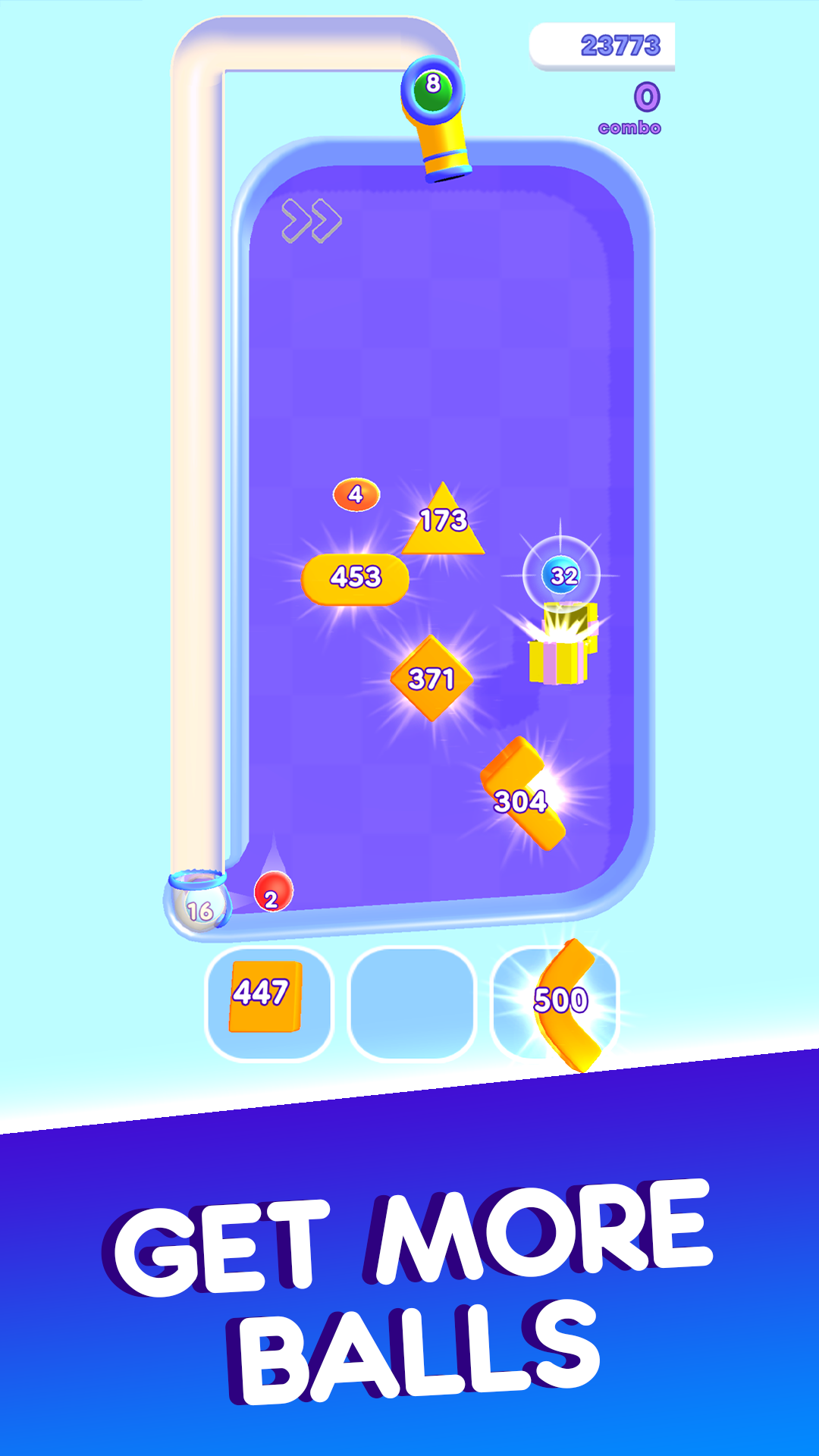 2048 Destruction Balls ゲームのスクリーンショット