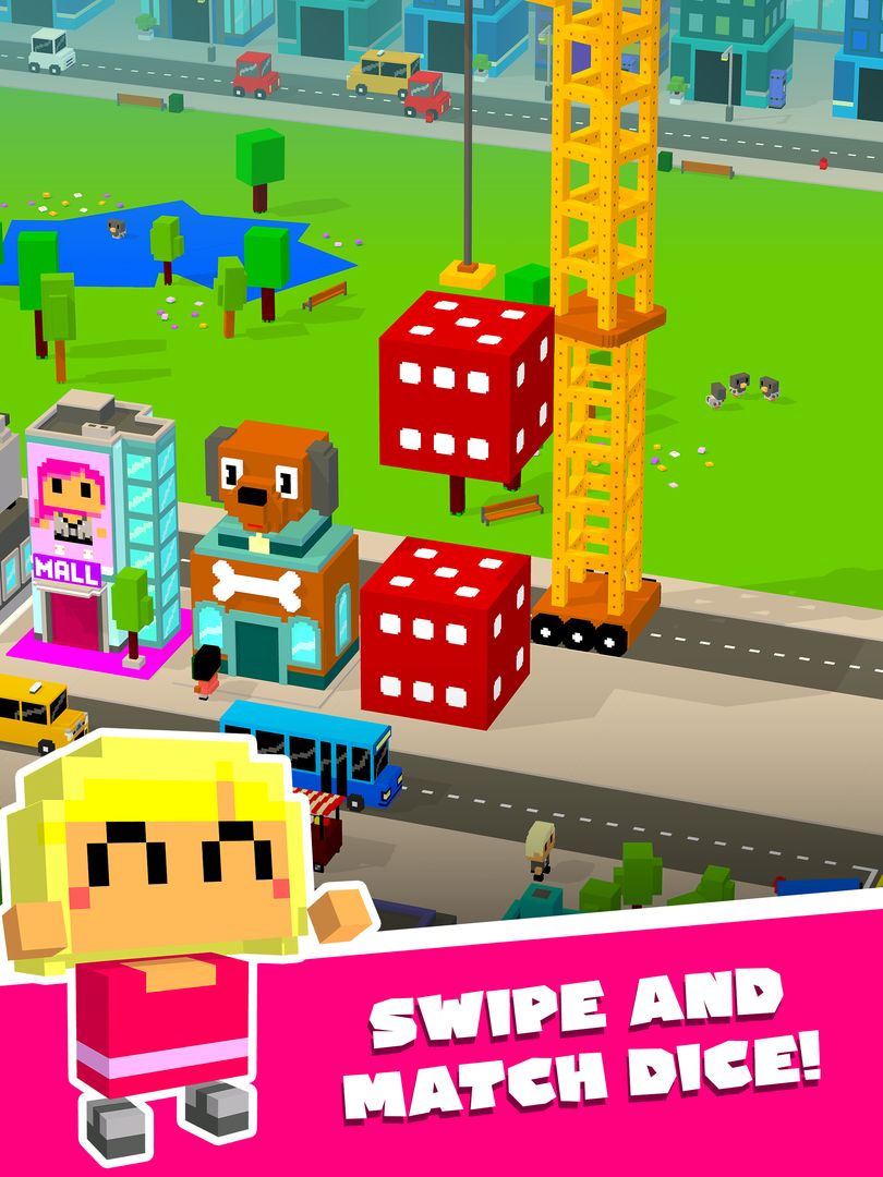 JiPPO Street – Match Dice, Build a City 🎲🏗️ ภาพหน้าจอเกม
