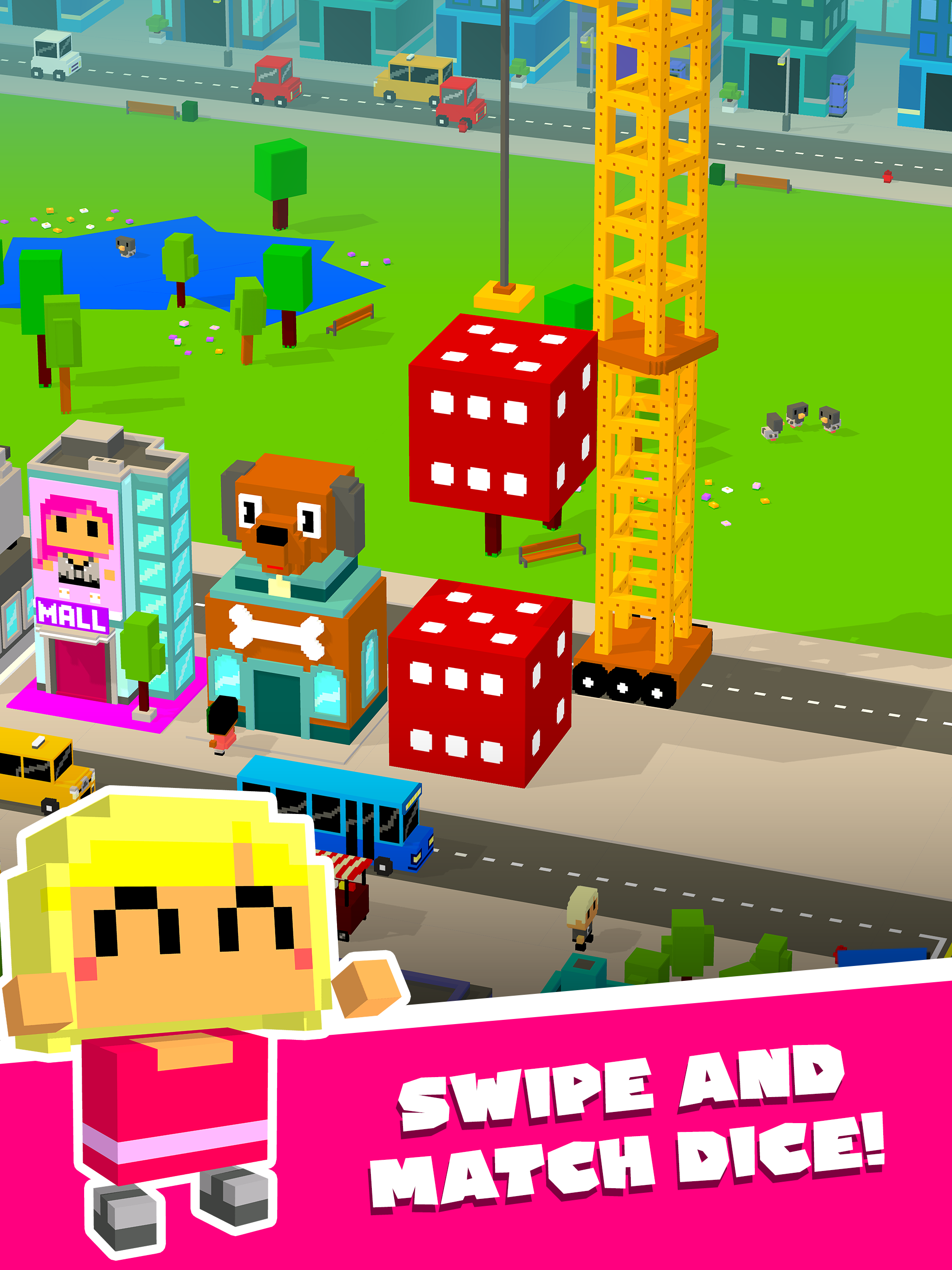 JiPPO Street – Match Dice, Build a City 🎲🏗️ Game Screenshot