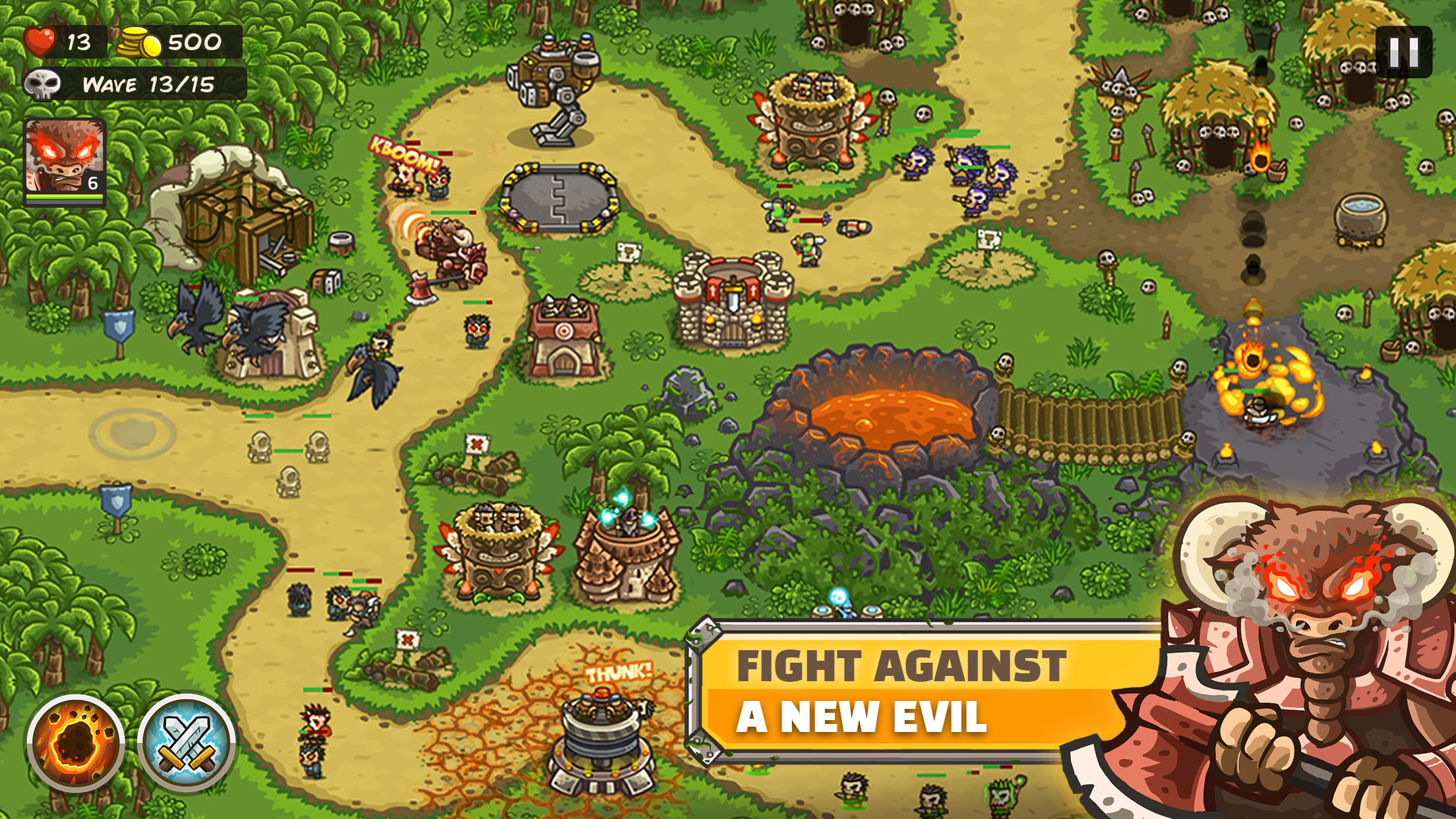 Kingdom Rush Frontiers TD Game Screenshot