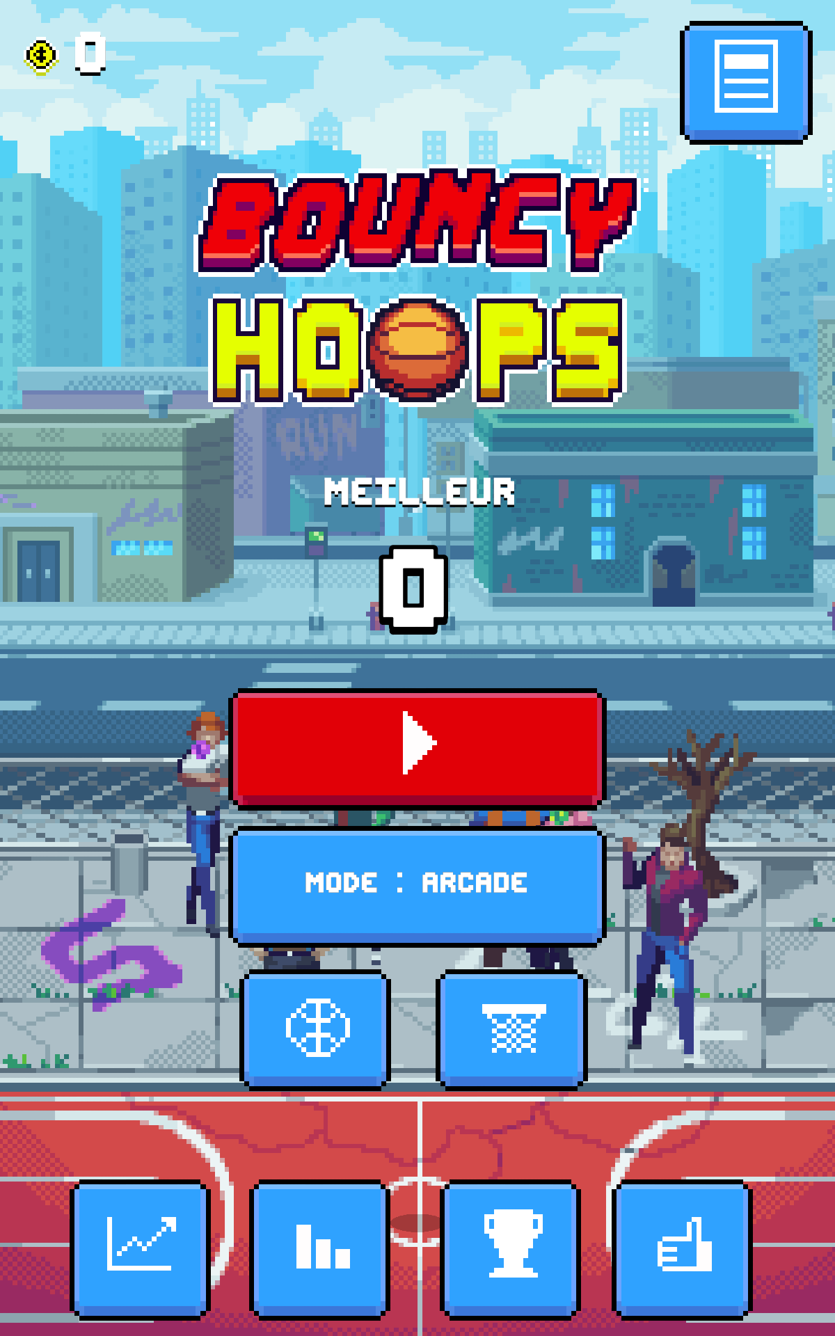 Bouncy Hoops ゲームのスクリーンショット
