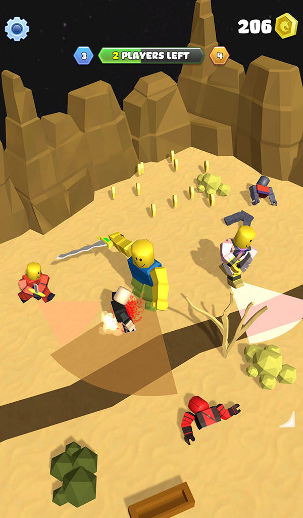 Screenshot of Roblock Smashers - Survival io game