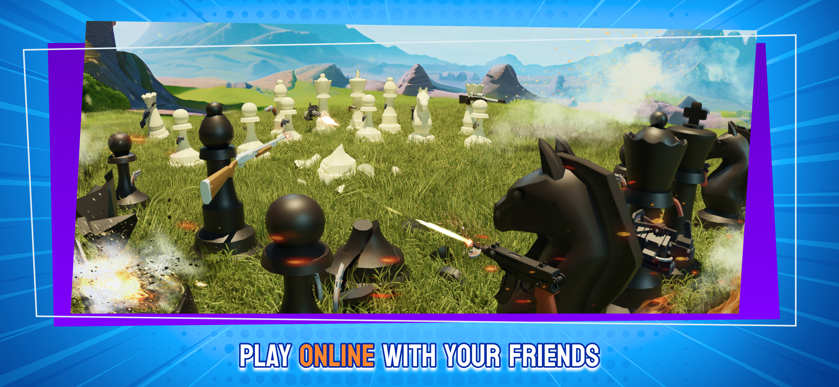 a thumbnail for a  video abous first person shooter chess