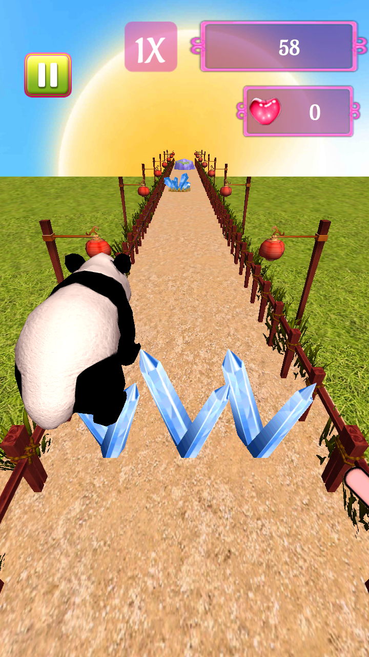 My Little Baby Panda Runner ゲームのスクリーンショット