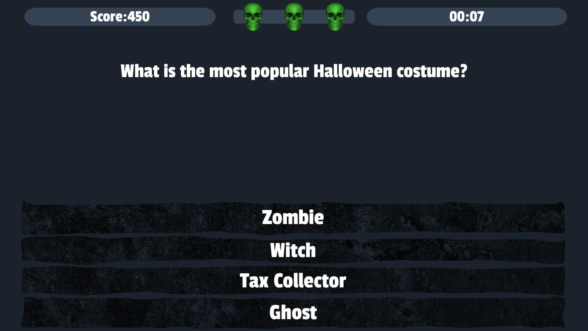 Halloween Sinister Trivia遊戲截圖