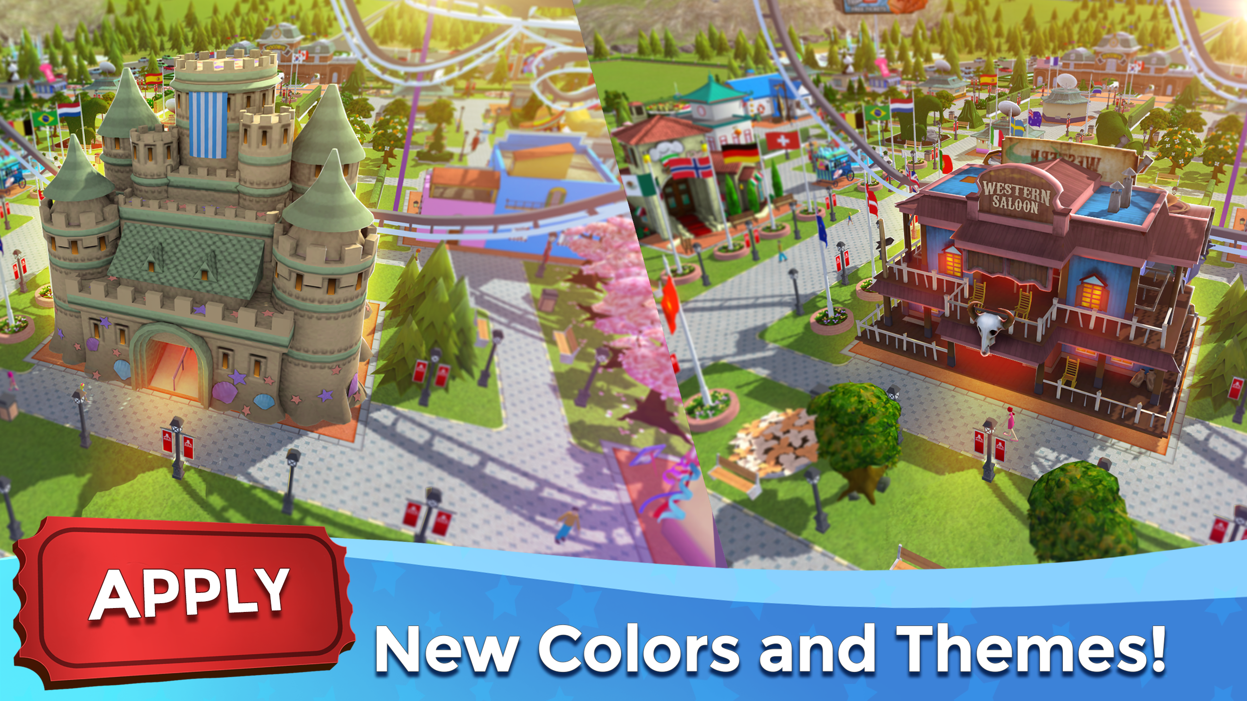 RollerCoaster Tycoon Touch Game Screenshot