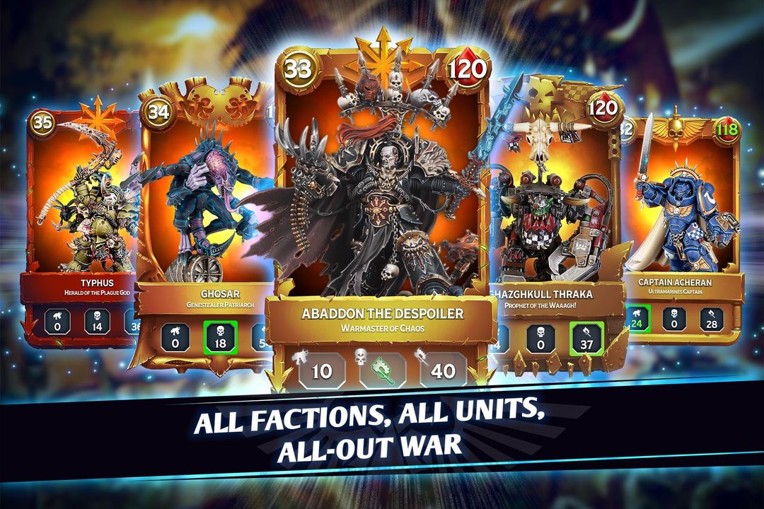 Warhammer Combat Cards - 40K screenshot game