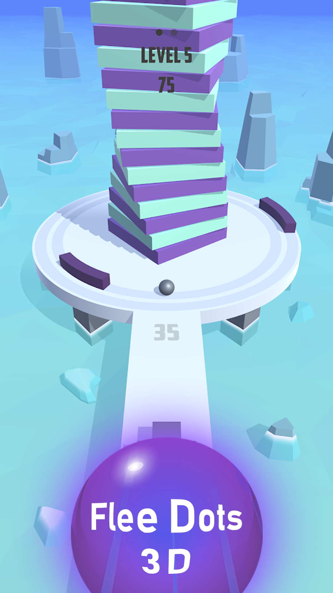 Flee Dots 3D Game Screenshot