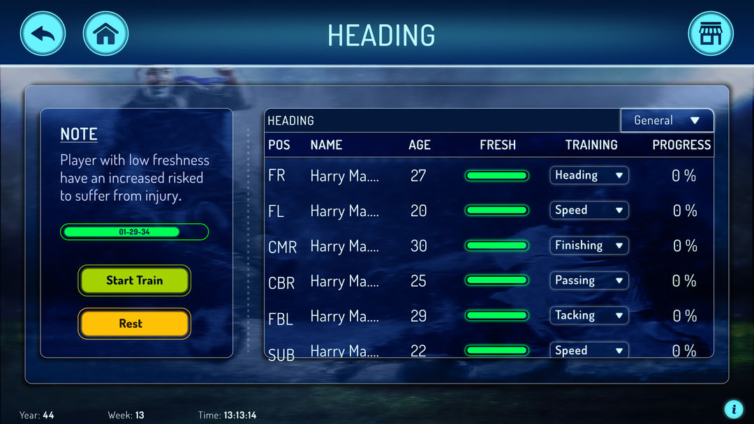 Kickoff Football Manager 2022 screenshot game