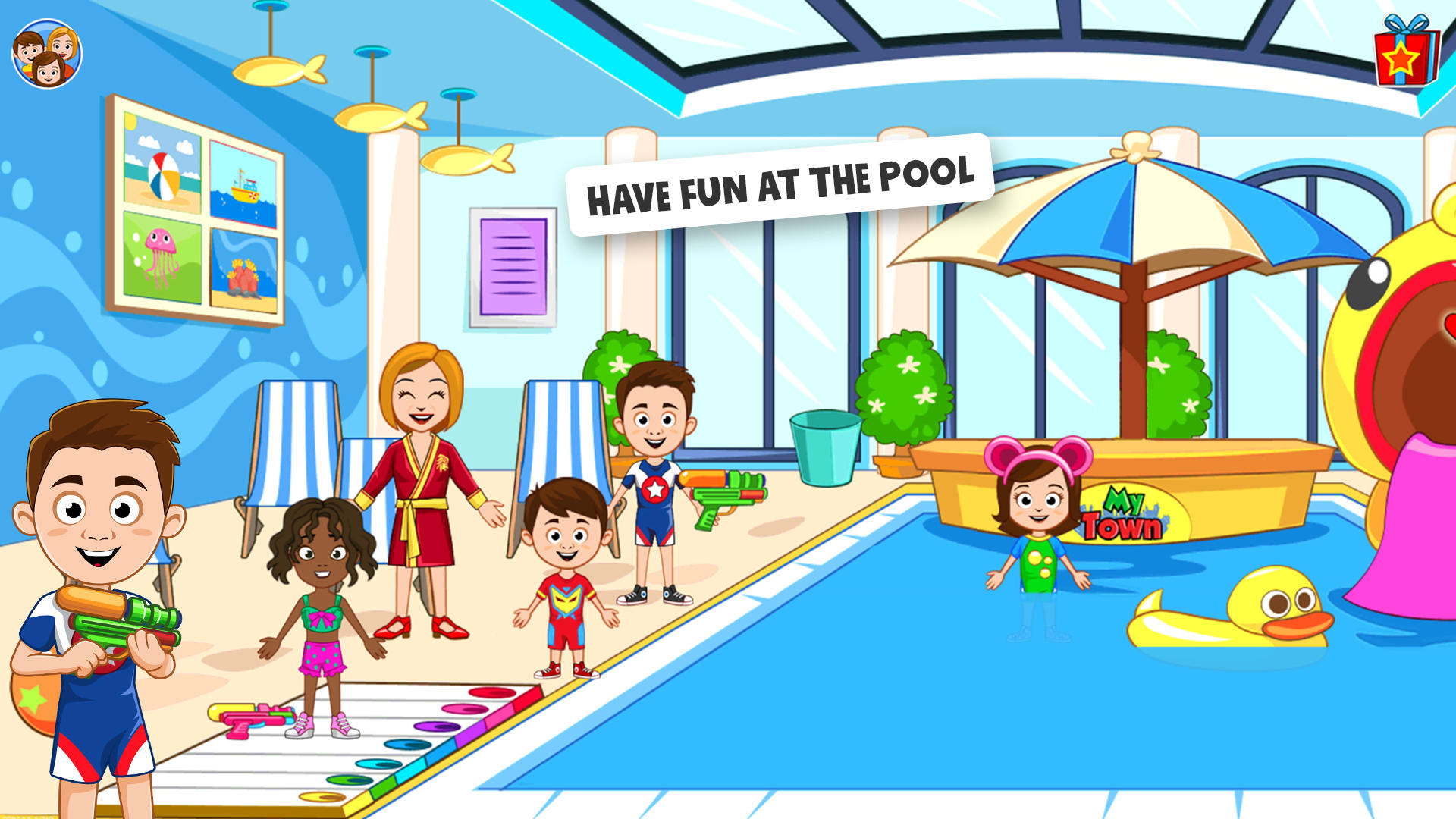 Screenshot of My Town Hotel Games for kids