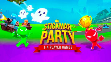 Banner of Stickman Party 2 3 4 MiniGames 