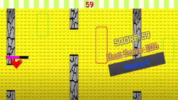 Heart vs HP Game Screenshot