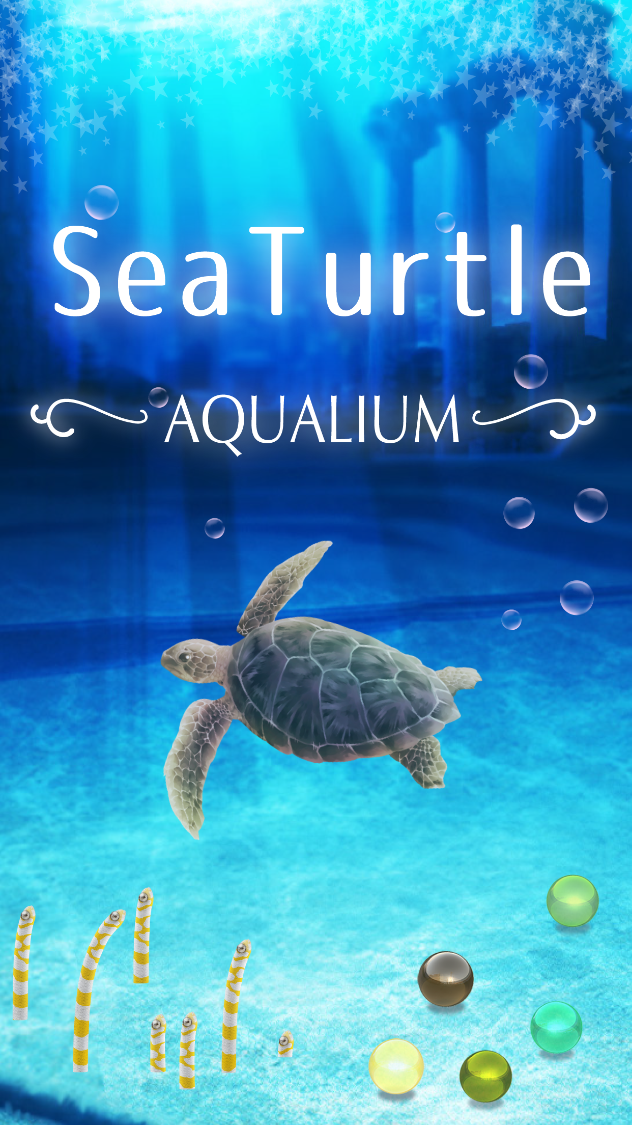 Screenshot 1 of Simulação de tartaruga marinha de aquário 