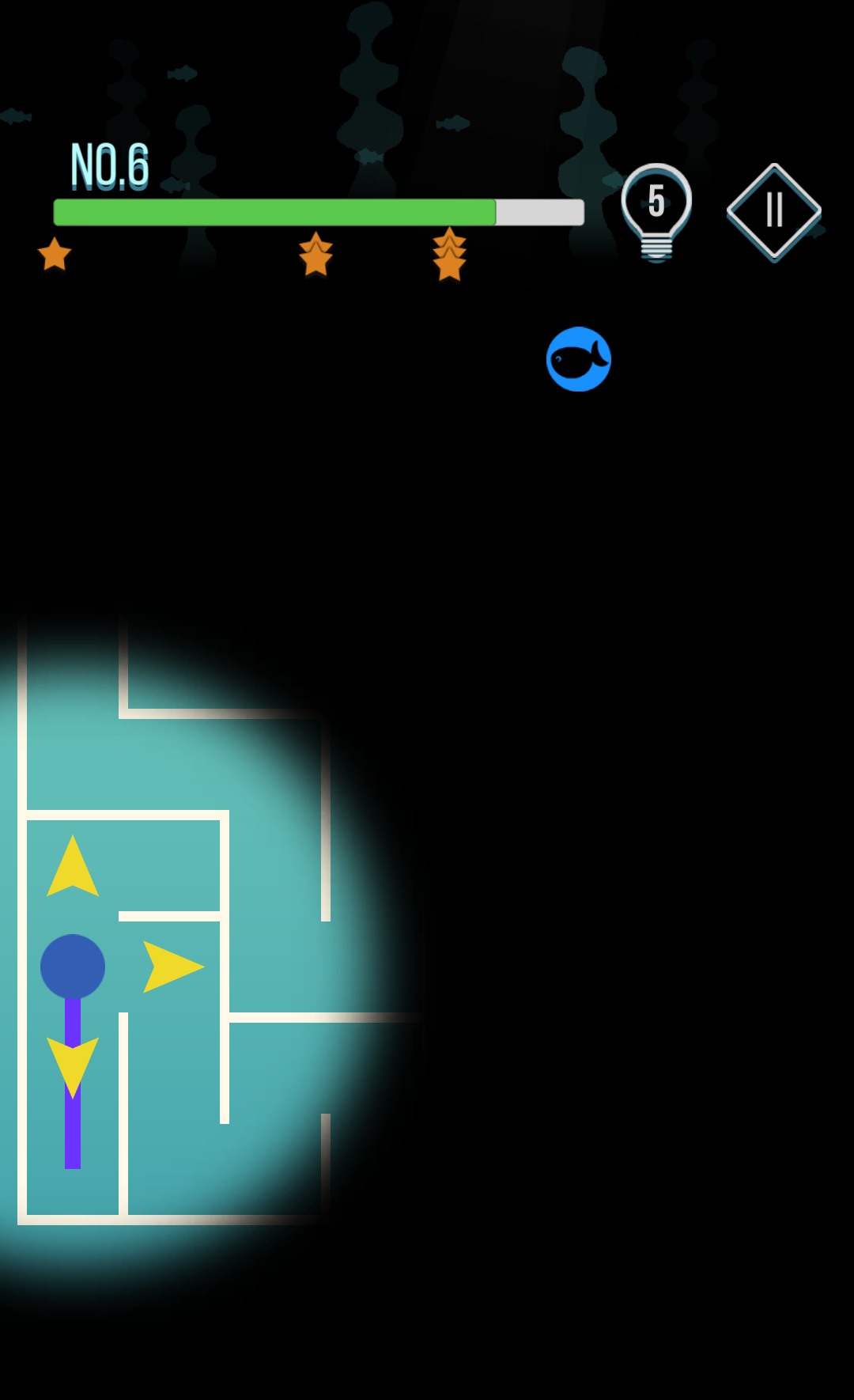 미로찾기-고래와 물고기들 게임 스크린샷