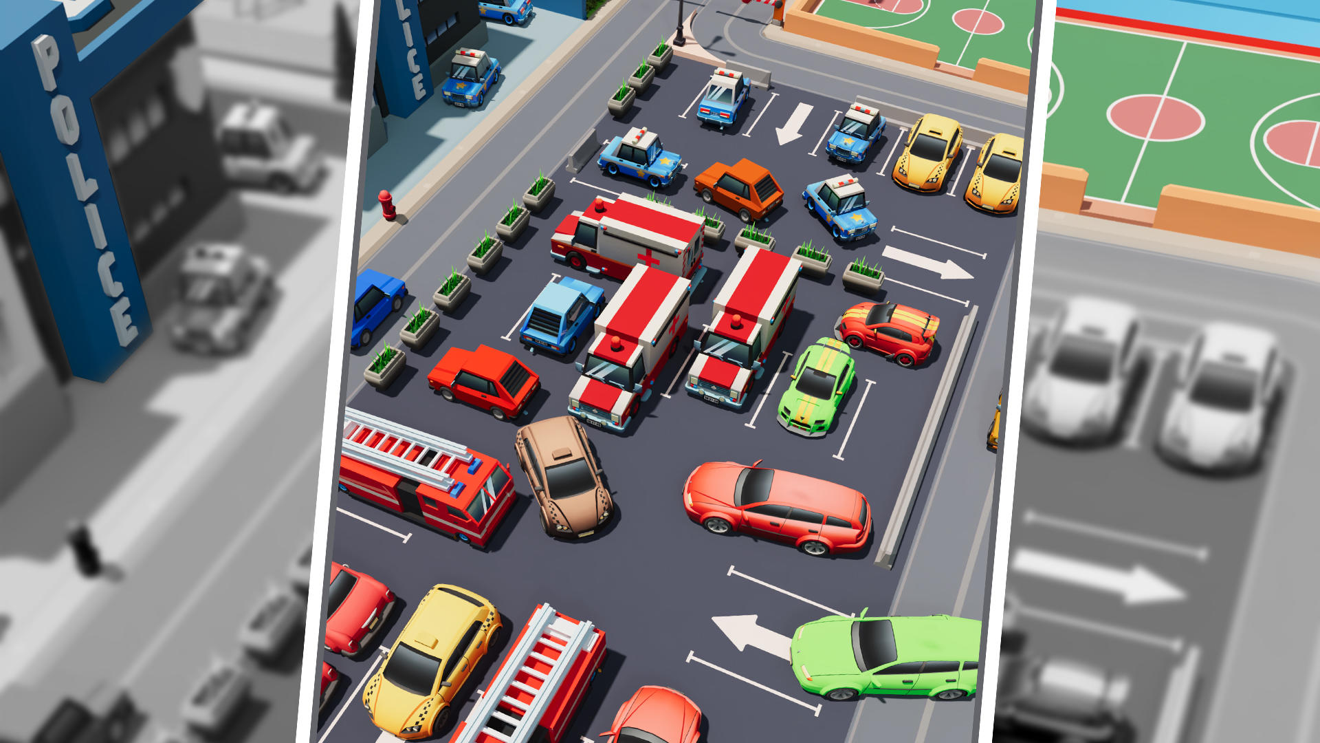 Screenshot of Roads Jam: Manage Parking lot