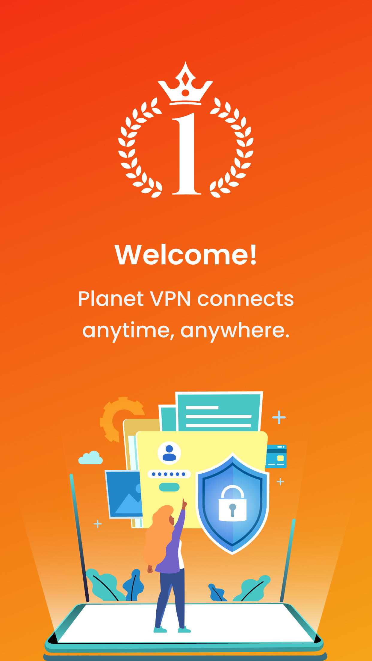 Screenshot 1 of Pianeta VPN: connessione universale 1.7