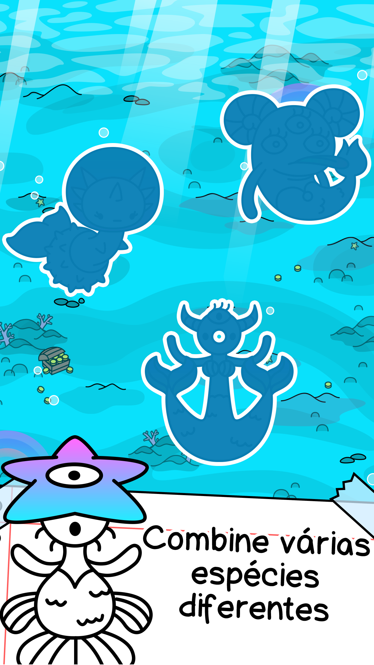 Captura de Tela do Jogo Mermaid Evolution: Merge Game