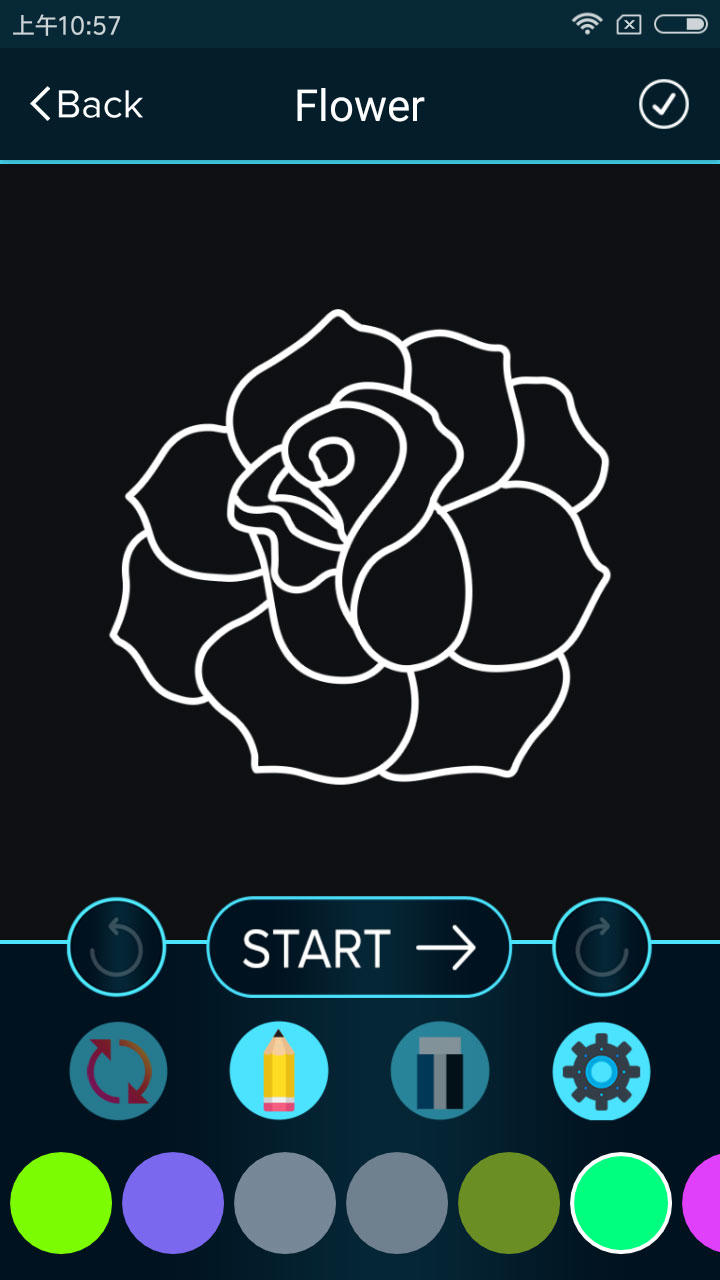 How to Draw Glow Flower Game Screenshot