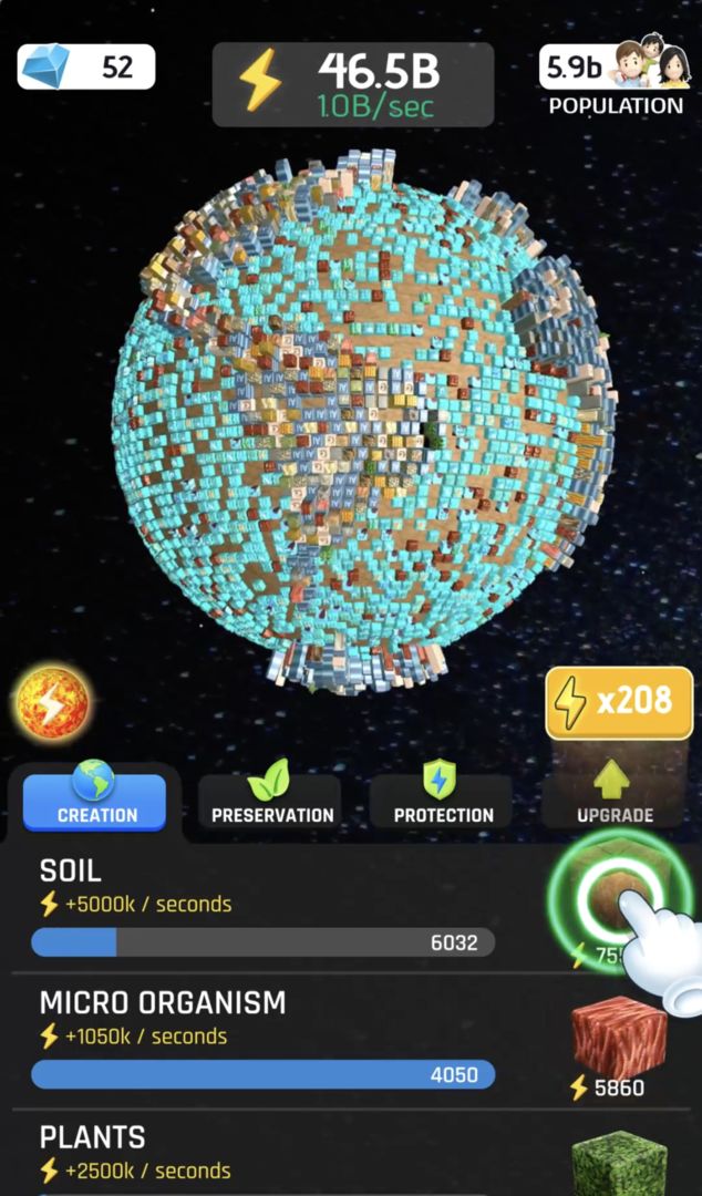 Idle World - Build The Planet ภาพหน้าจอเกม