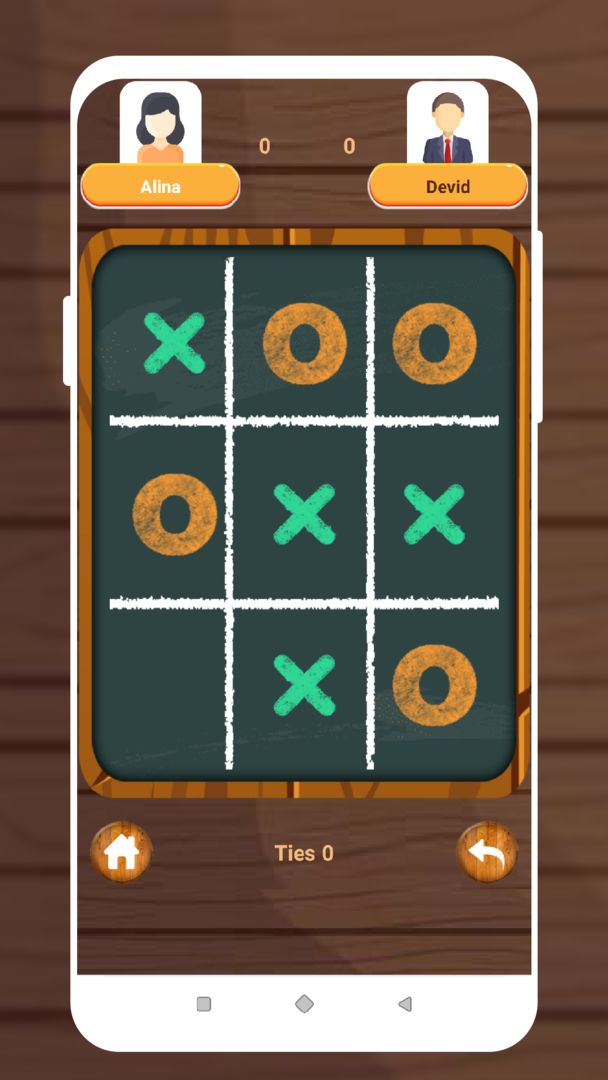 Screenshot of Tic Tac Toe Game