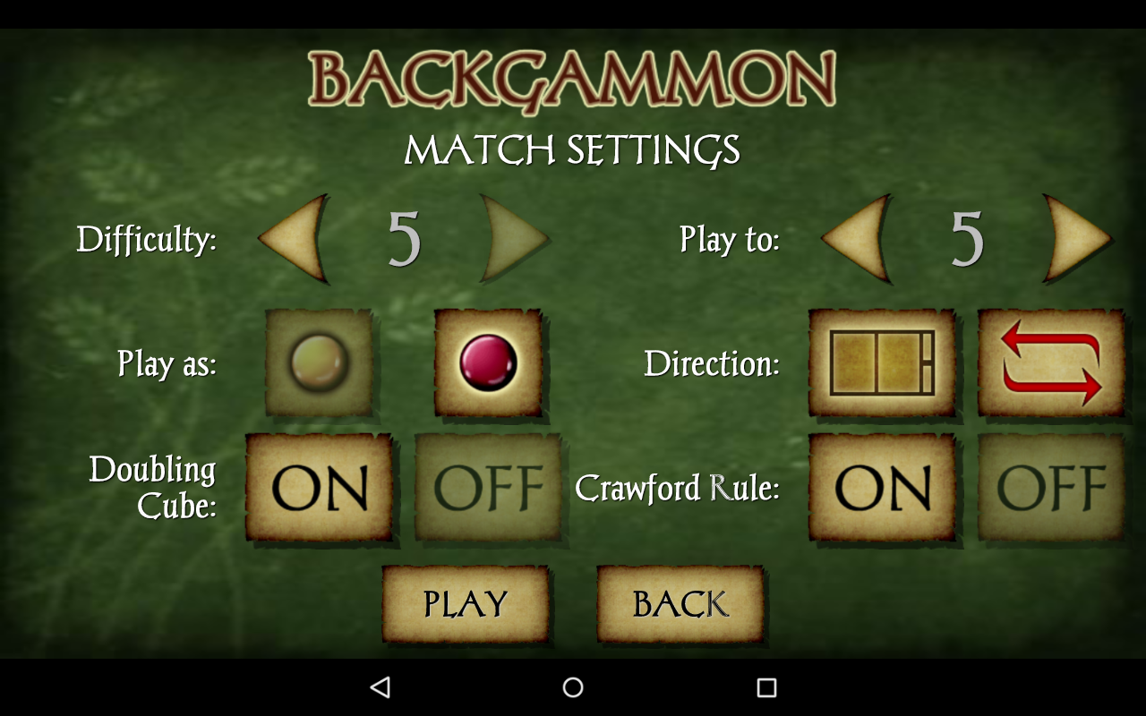 Backgammon Pro 遊戲截圖