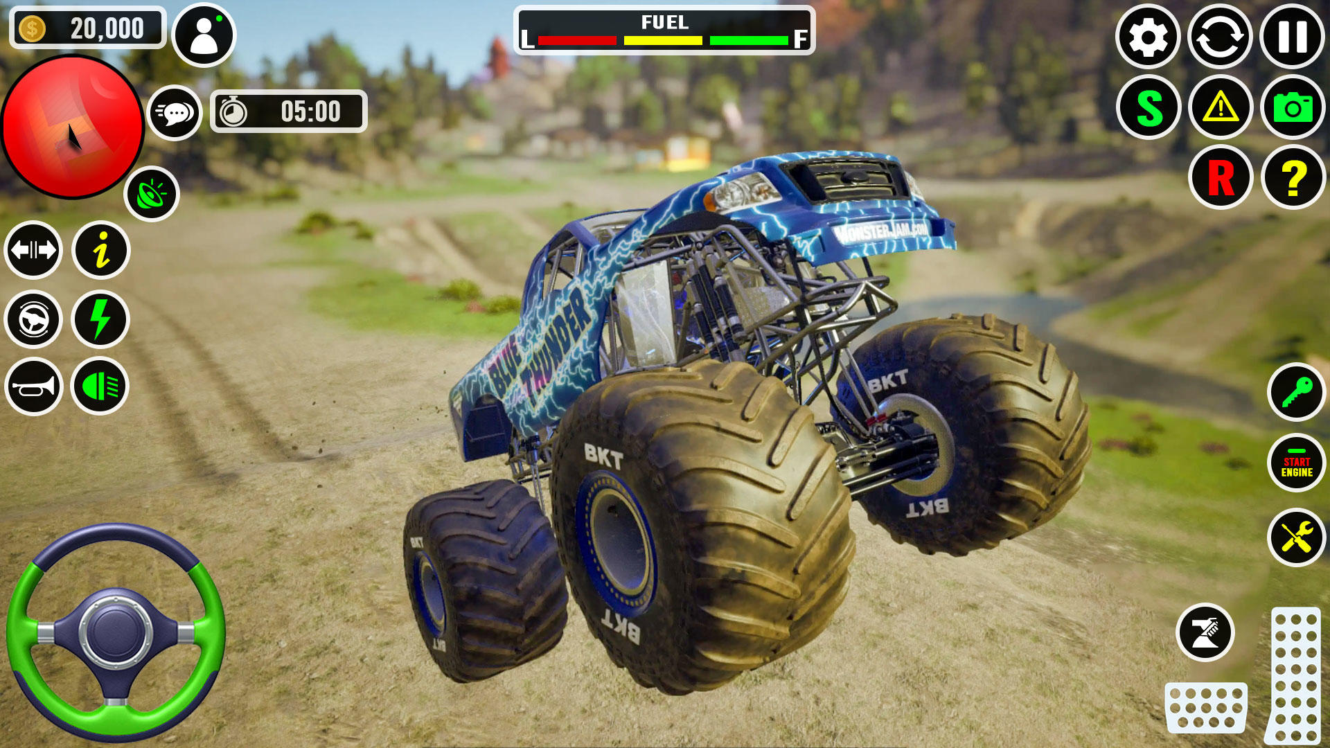 4x4 Monster Truck Hill Climb ゲームのスクリーンショット